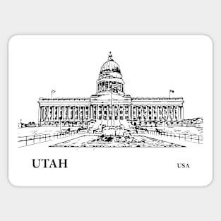 Utah State USA Sticker